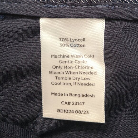 Talbots Petite Weston Pant Dark Wash Ladies Size 8P Pleated Front Pants/Jeans - Picture 7 of 13